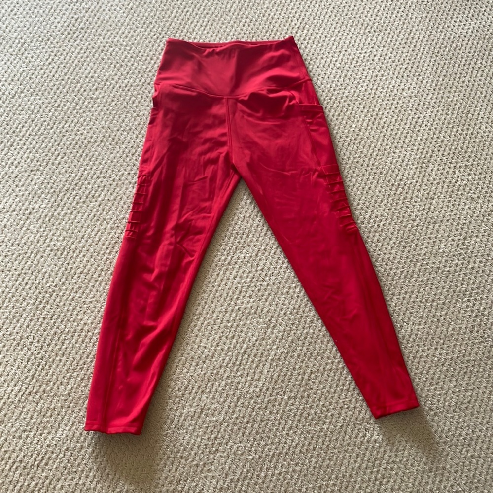 red leggings